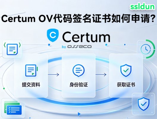 Certum OV代码签名证书如何申请？